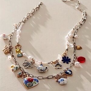 NWT Free People Maxamillion Charm Necklace